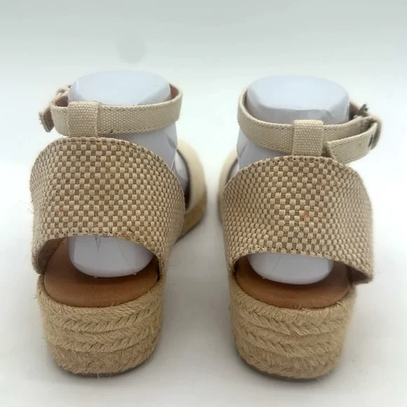 Madewell The Evelina Espadrille In Resourced Canvas In Cloud Lining Size 8 - Picture 10 of 16